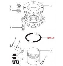 Кольцо уплотнительное N4654 BAUER