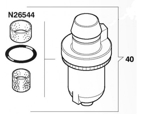 Набор для обслуживания глушителя системы сброса конденсата N26544 BAUER