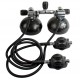 Комплект TEK3 NEW (правый и левый редуктор, 2 легочника XTX50 NEW, шланги 1 и 2м) AX RP112114 ( AP0332F-1-SET) Apeks