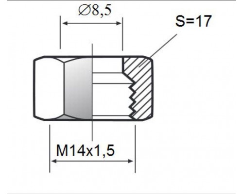 Гайка штуцера масляного насоса, N1049, Bauer kompressoren GmbH