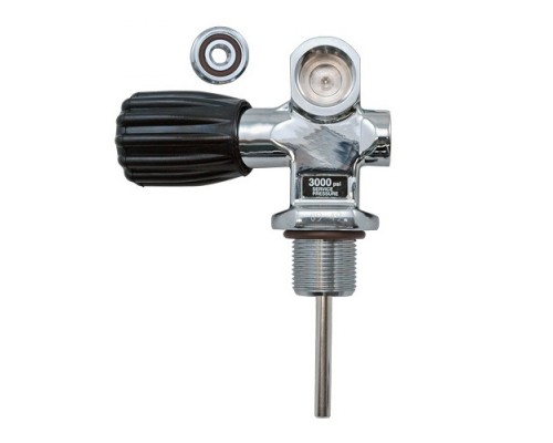 Вентиль THERMO PRO 3/4 DIN, 204 bar (3000psi) для алюминиевых баллонов с конусной резьбой, VA200-30N, XS Scuba