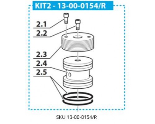 Крышка фильтра верхняя в сборе, 13-00-0154/R, Coltri Sub (Италия)