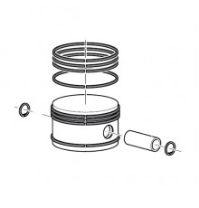 Поршень 1-й ступени в сборе MCH13/16, 16-01-0117/R, Coltri Sub (Италия)