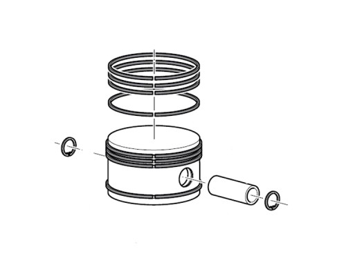 Поршень 1-й ступени в сборе MCH13/16, 16-01-0117/R, Coltri Sub (Италия)