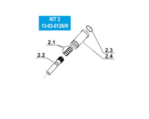 Поршень плавающий 3-й ступени в сборе MCH13/16, 13-03-0126/R, Coltri Sub (Италия)