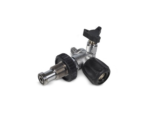 Вентиль зарядный DIN 230бар с вентилем сброса давления, без манометра, CS000470, Coltri Sub (Италия)