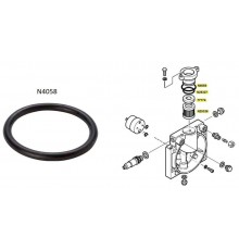 Кольцо уплотнительное масляного насоса верхнее, N4058, Bauer kompressoren GmbH