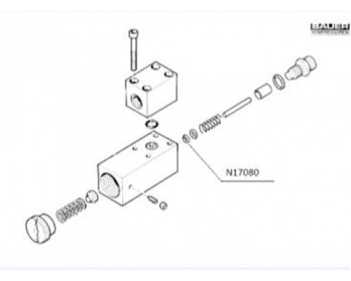 Кольцо уплотнительное штока невозвратного клапана, N17080, Bauer kompressoren GmbH Кольцо уплотнительное штока невозвратного клапана, N17080, Bauer kompressoren GmbH