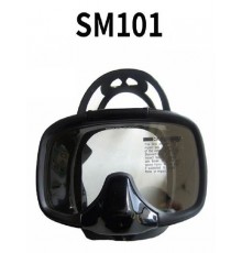 Маска водолазная однолинзовая, черный силикон, SM101 Madison