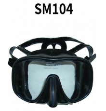Маска водолазная однолинзовая, черный силикон, SM104, Madison Products Co., Ltd