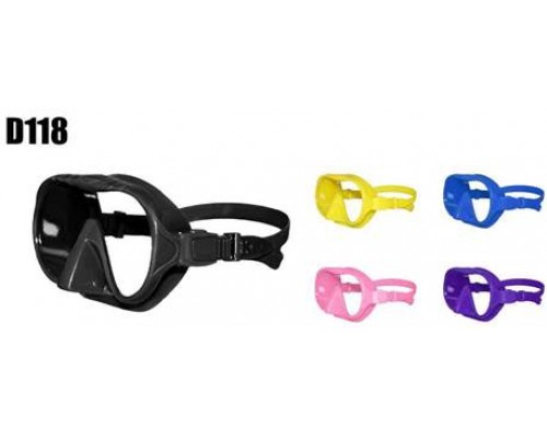 Маска водолазная однолинзовая, силикон, D118 Madison