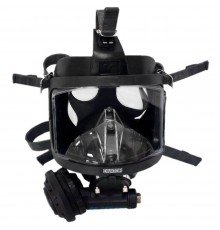 Маска AGA MK II (без подпора), натуральная резина, черная, шланг СД, 96319-13, Interspiro