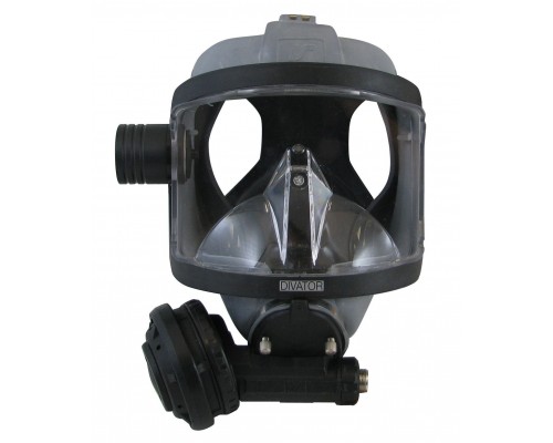 Маска AGA MK II (без подпора), натуральная резина, черная, шланг СД, 96319-21, Interspiro