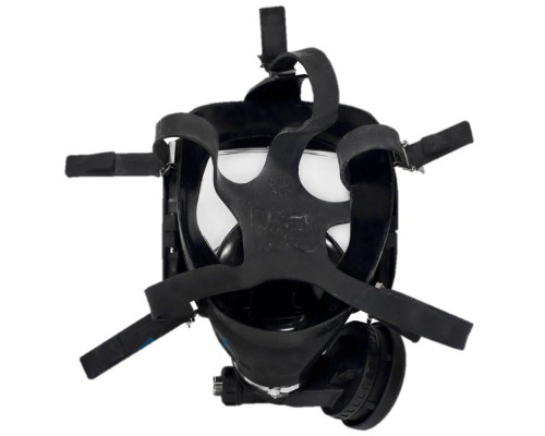 Маска полнолицевая MK II, черный силикон, с регулятором подачи воздуха,  96319-05 Interspiro