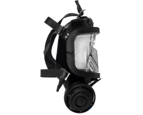 Маска полнолицевая MK II, черный силикон, с регулятором подачи воздуха,  96319-05 Interspiro