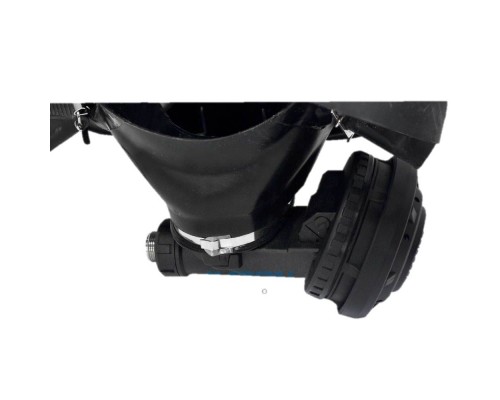 Маска полнолицевая MK II, черный силикон, с регулятором подачи воздуха,  96319-05 Interspiro