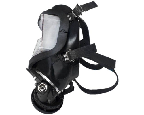 Маска полнолицевая MK II, черный силикон, с регулятором положительного давления, 96319-06 Interspiro