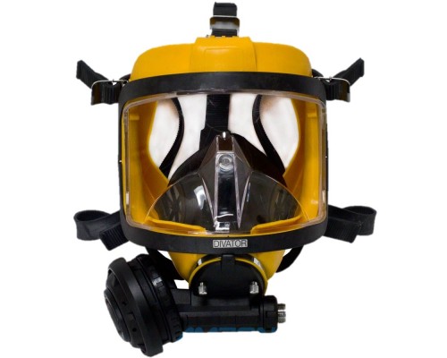 Маска полнолицевая MK II , желтый силикон, с регулятором положительного давления, 96319-02 Interspiro