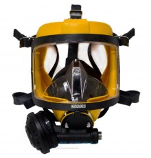 Маска полнолицевая  MK II желтый силикон, с регулятором подачи воздуха, 96319-01 Interspiro