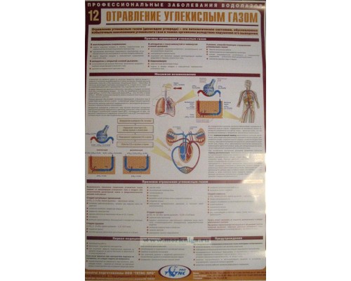 Комплект плакатов (22 шт.) Профессиональные заболевания водолазов