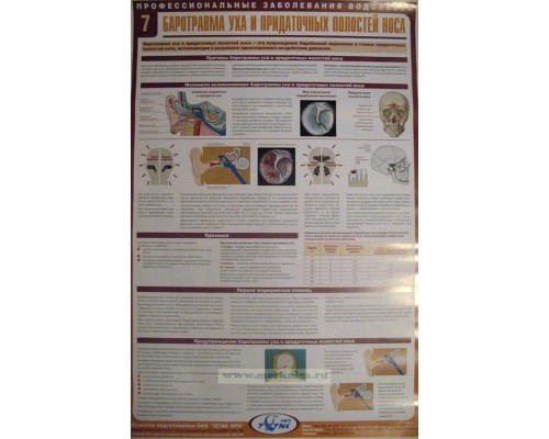 Комплект плакатов (22 шт.) Профессиональные заболевания водолазов