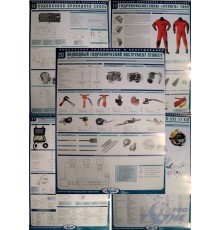 Комплект плакатов Снаряжение и оборудование для подводных работ, 22 шт.