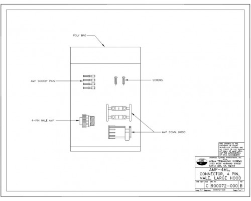 Герморазъем AMP-4ML, 900072-000, Ocean Technology Systems (OTS)