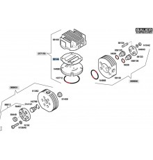 Прокладка клапанной крышки 1-й ступени, Р100, 58144, Bauer kompressoren GmbH