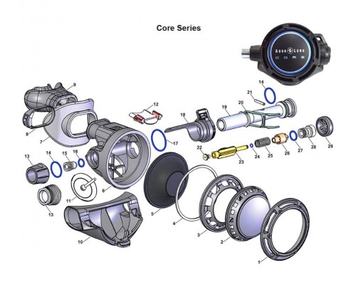 Мембрана 2-й ступени LX Legend's, SP RG911649 (129150), AquaLung