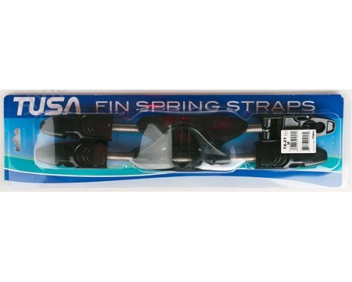 Ремешки пружинные TUSA для ласт, р.Large (цв. чёрный), TS TA-81, TUSA