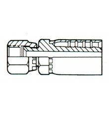 Заделка шланговая под 1/4 Amron Permanent JIC 37 Female (Synflex)